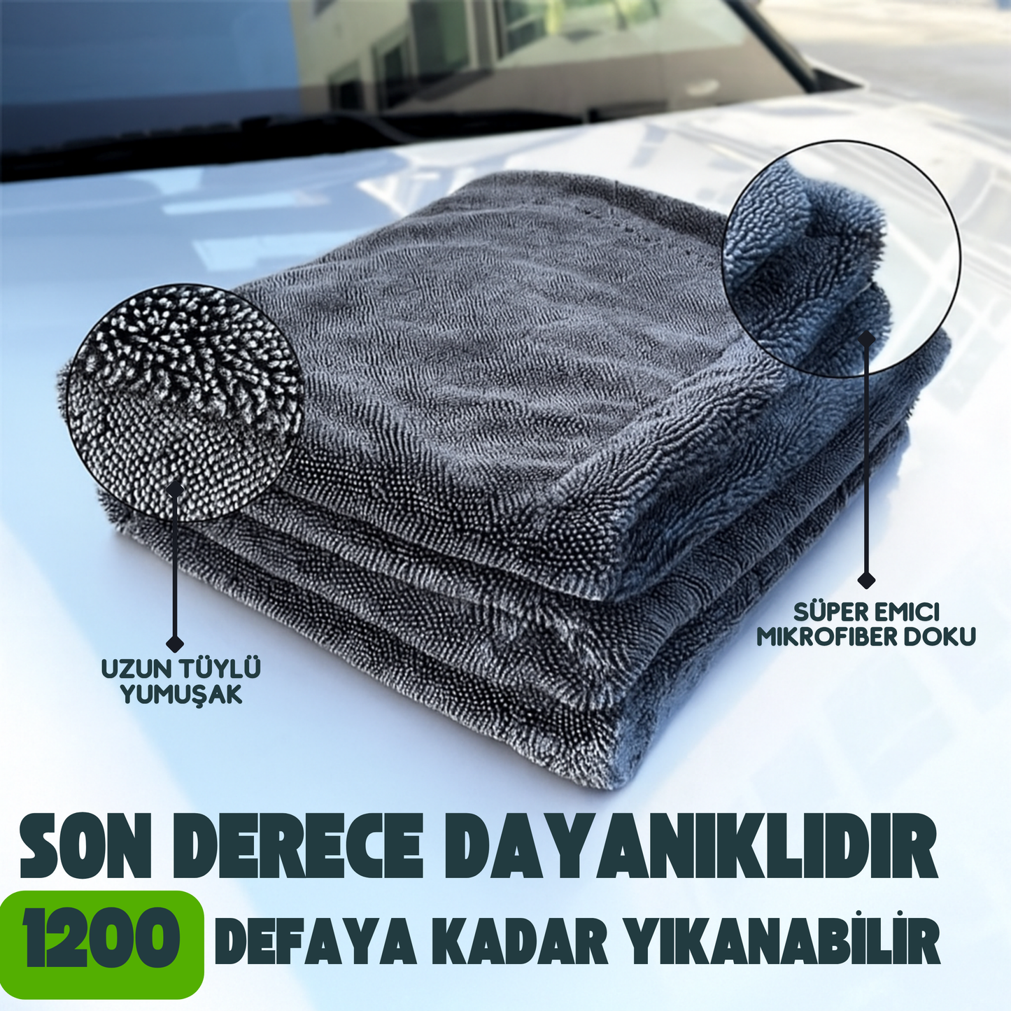 ProCar® Twisted Mikrofiber Kurulama Havlusu 600 GSM