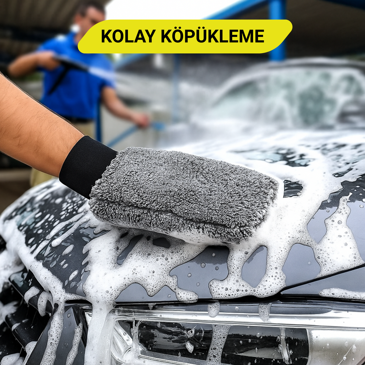 ProMitt™ Mikrofiber Oto Yıkama ve Cila Eldiveni