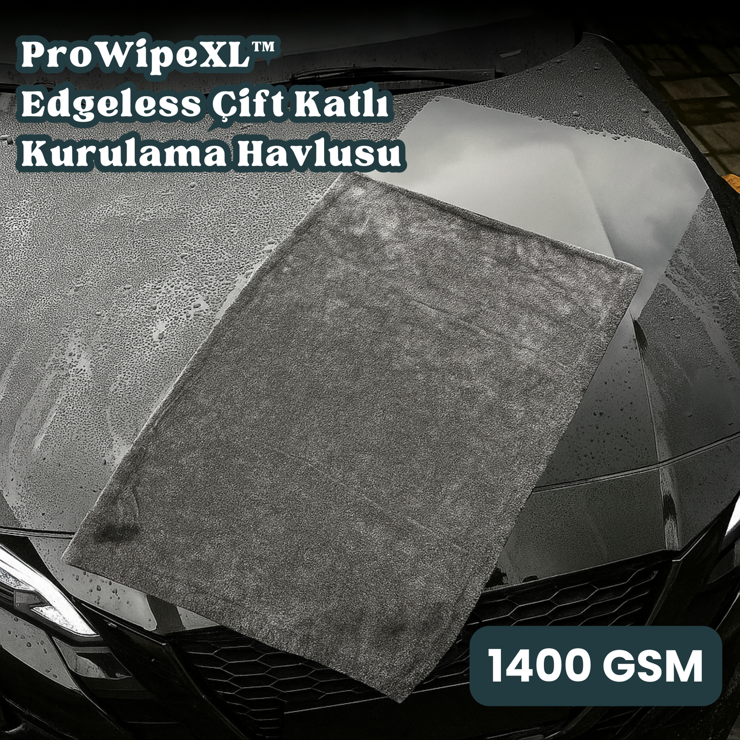 ProWipeXL™  Edgeless Çift Katlı Kurulama Havlusu 50x80 cm 1400 GSM