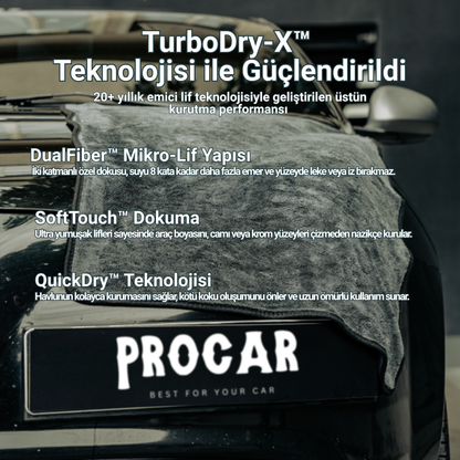 ProCar® Twisted Mikrofiber Kurulama Havlusu